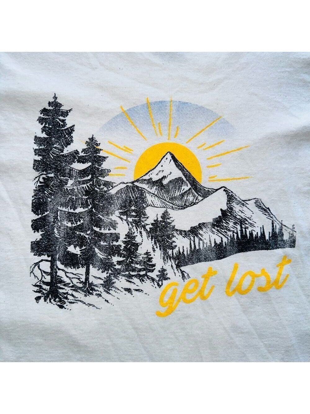 NWOT Unisex Adult Medium Goodie Two Sleeves SS Graphic TShirt Get Lost Outdoors